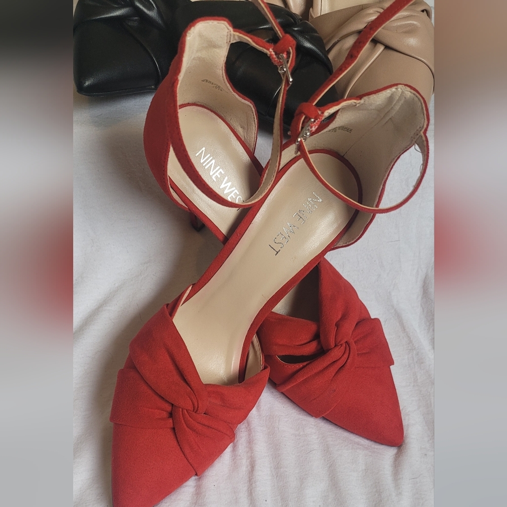 Nine West Red Bow Flats